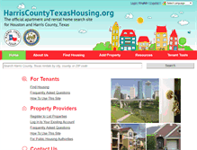 Tablet Screenshot of harriscountytxhousing.org